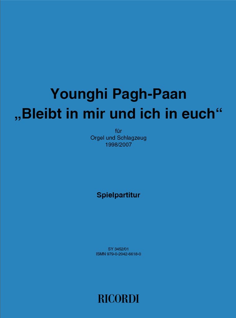Bleibt in mir und ich in euch